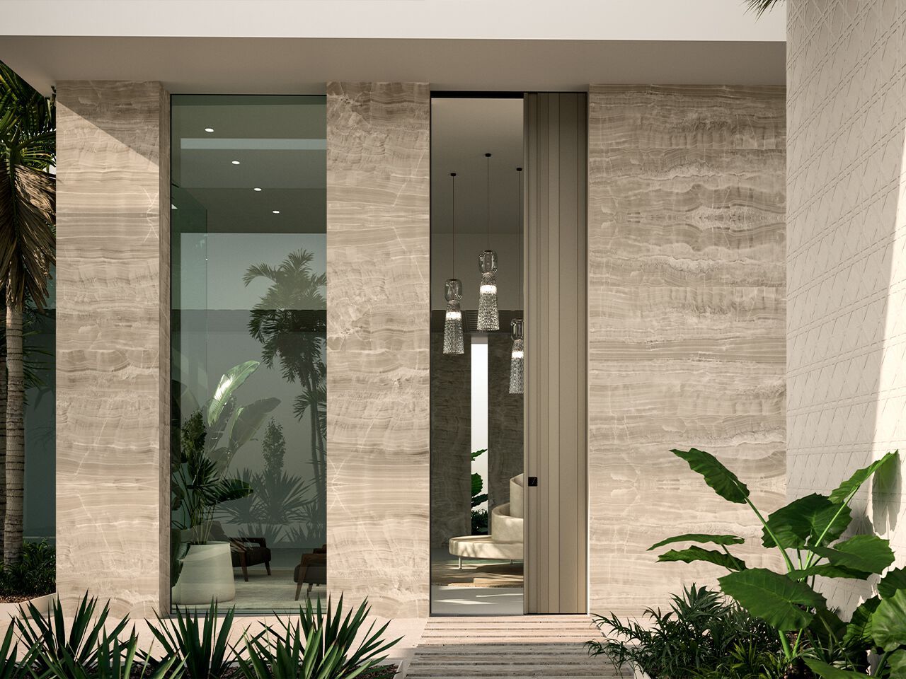 Раздвижная бронированная входная дверь Oikos Парус ARCH-00027015 - Вид №1