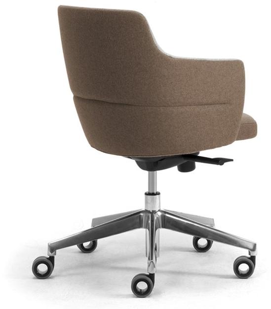 Leyform Регулируемое по высоте кресло для руководителя из шерсти с подлокотниками Opera sun-id-1466179 - Вид №3