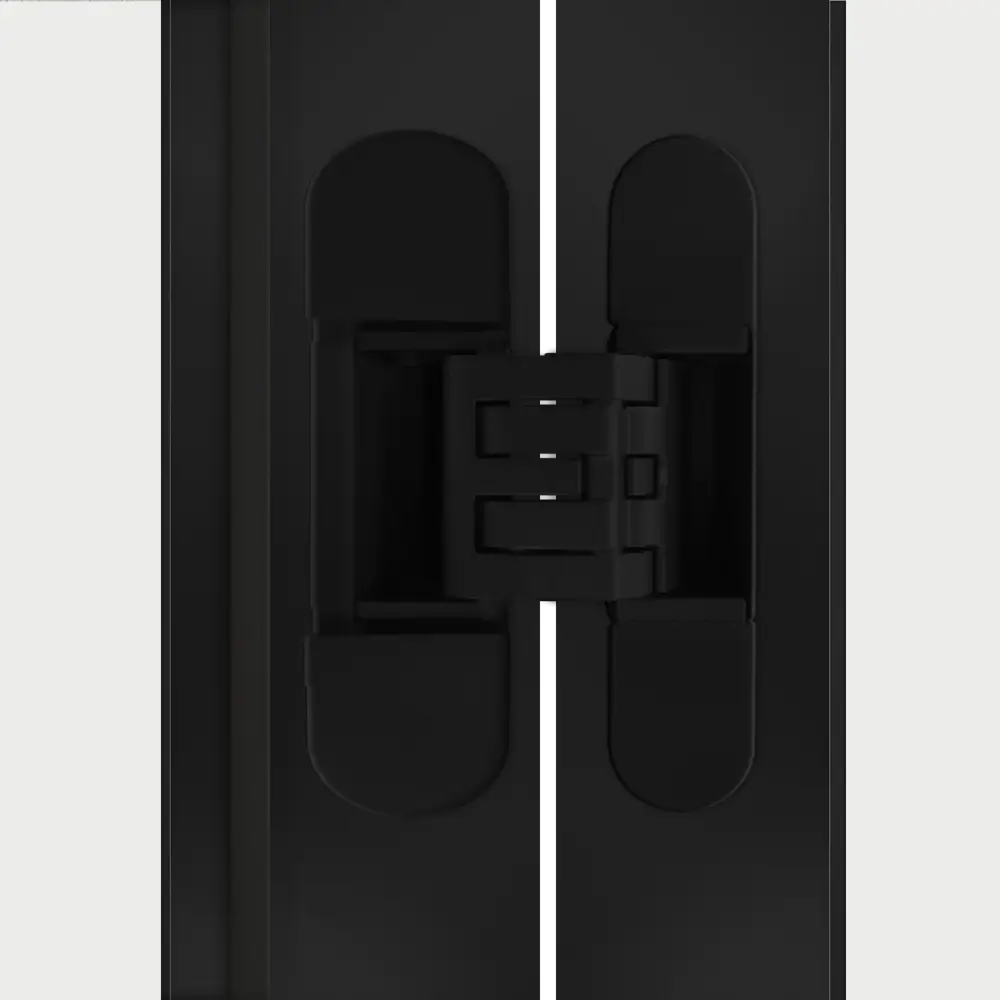 Дверь межкомнатная глухая Invisible 80x220 см цвет белый с замком обратное открытие черная кромка левая 89433701 STLM-2037884 VELLDORIS  - Вид №5