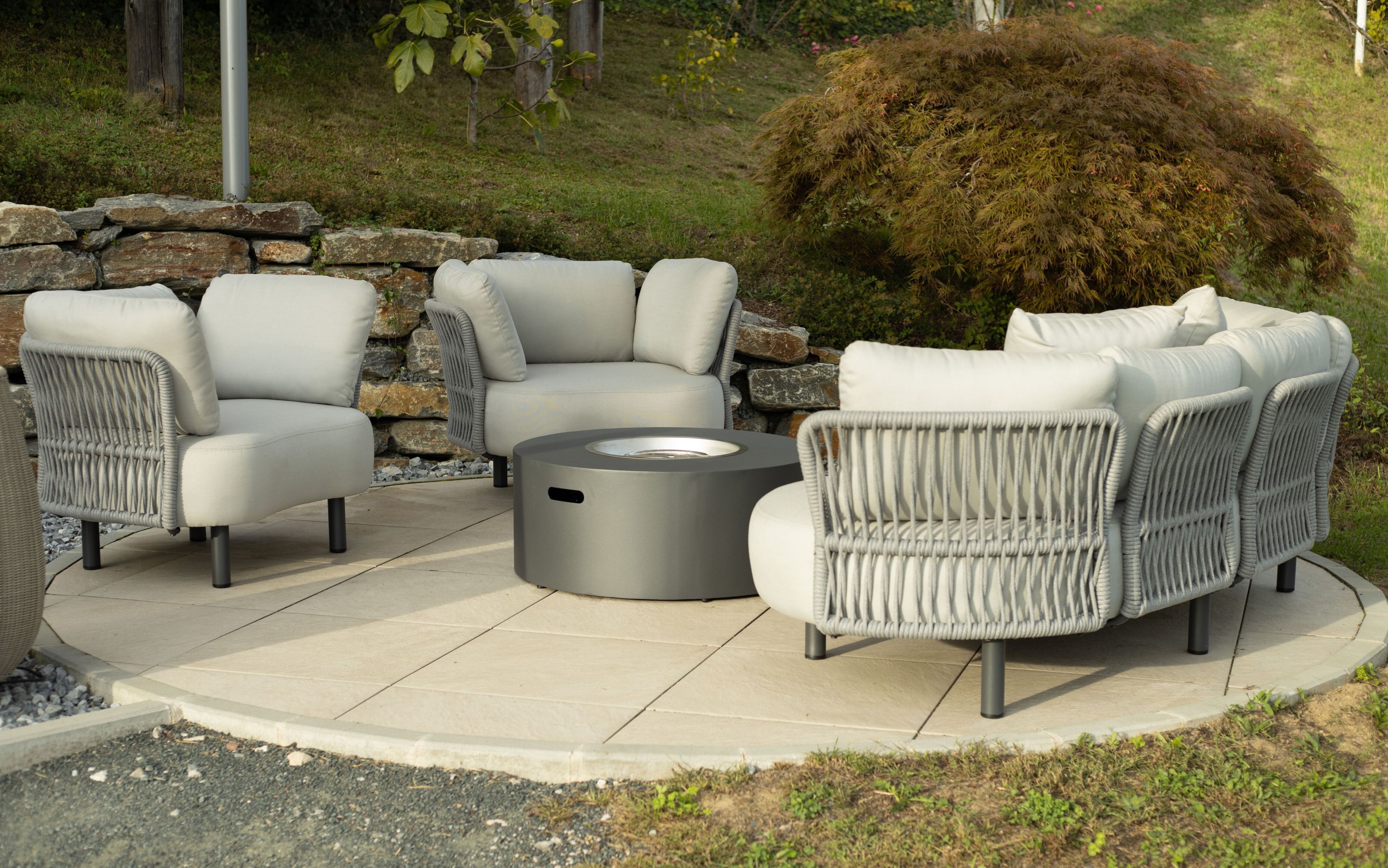 2-местный изогнутый садовый диван DRIGANI Moon ARCH-00145624