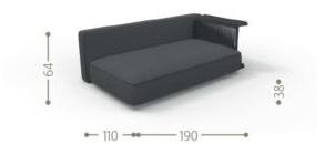 Talenti Модульный садовый диван с шезлонгом Cliff decò sun-id-1479676 - Вид №17