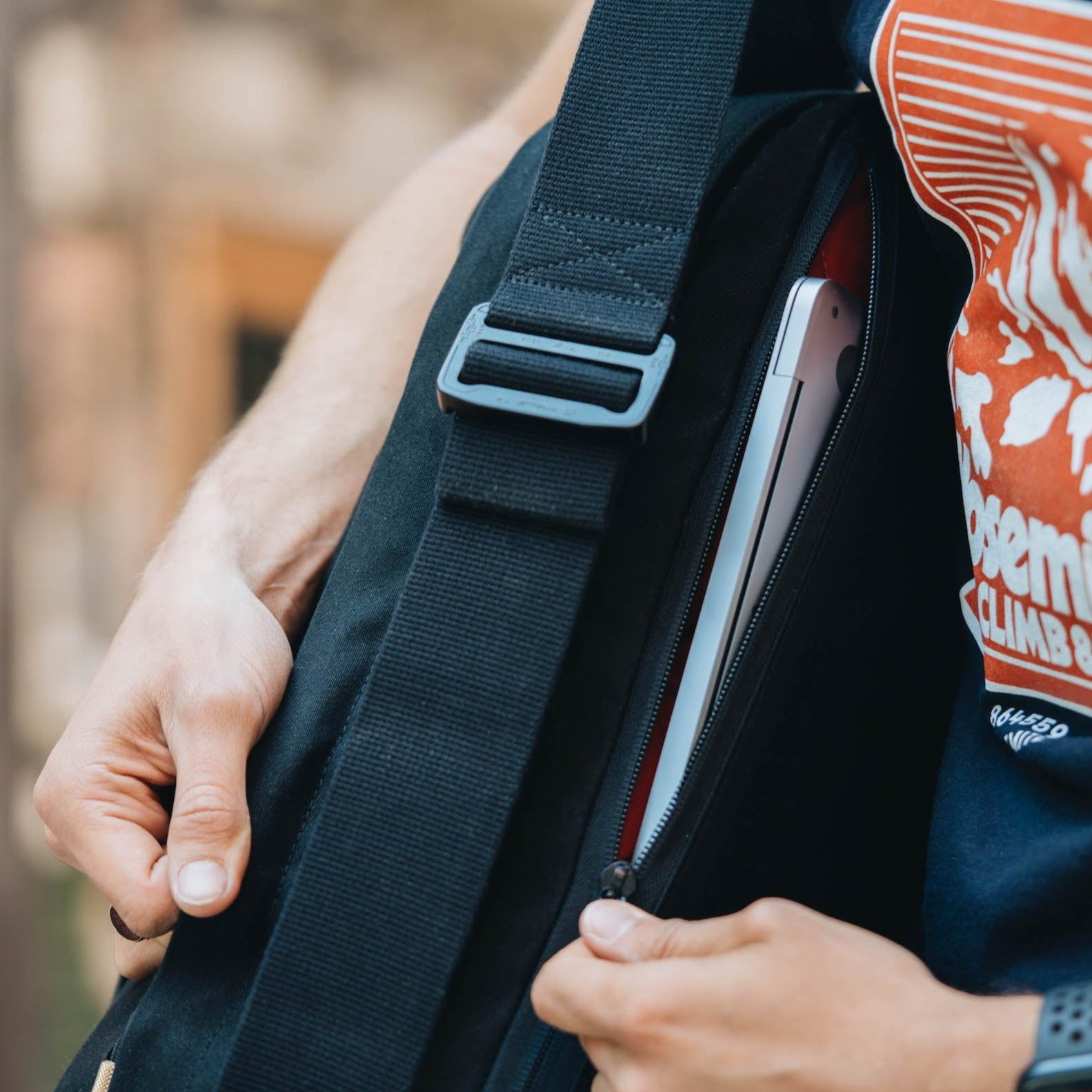 W301BLA-CHA-STE Everyday Pack 21 л — уголь / нержавеющая сталь Wingback  - Вид №11