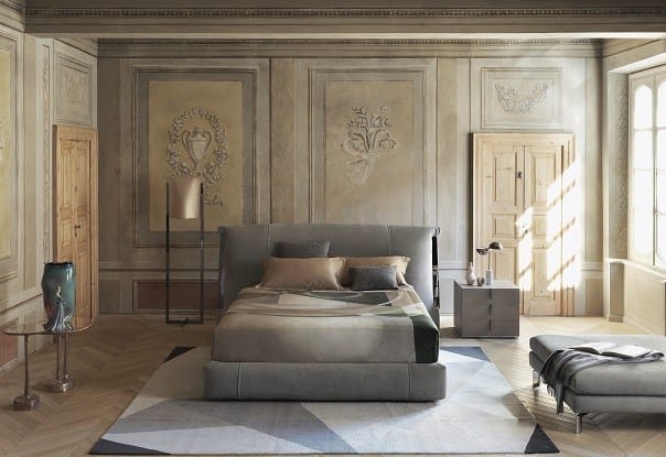 Двуспальная мягкая кровать Flou Amal ARCH-00078911 - Вид №2