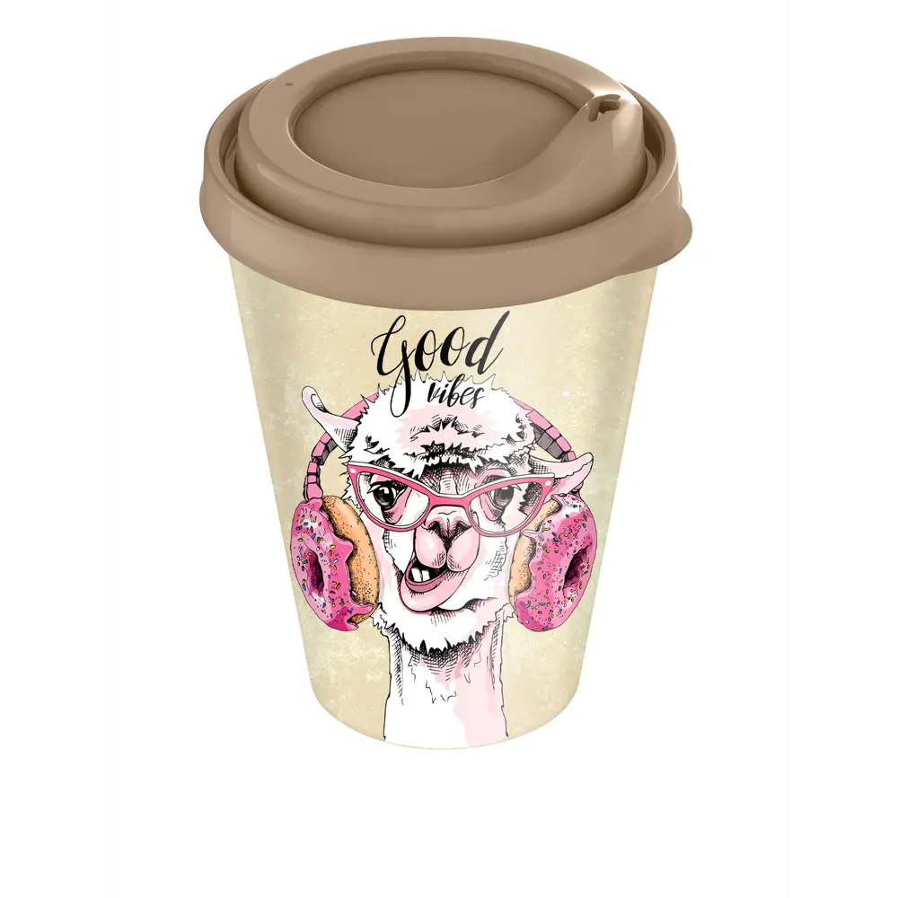 Стакан с крышкой 420 мл пластик PLAST TEAM STLM-2002220 - Вид №2