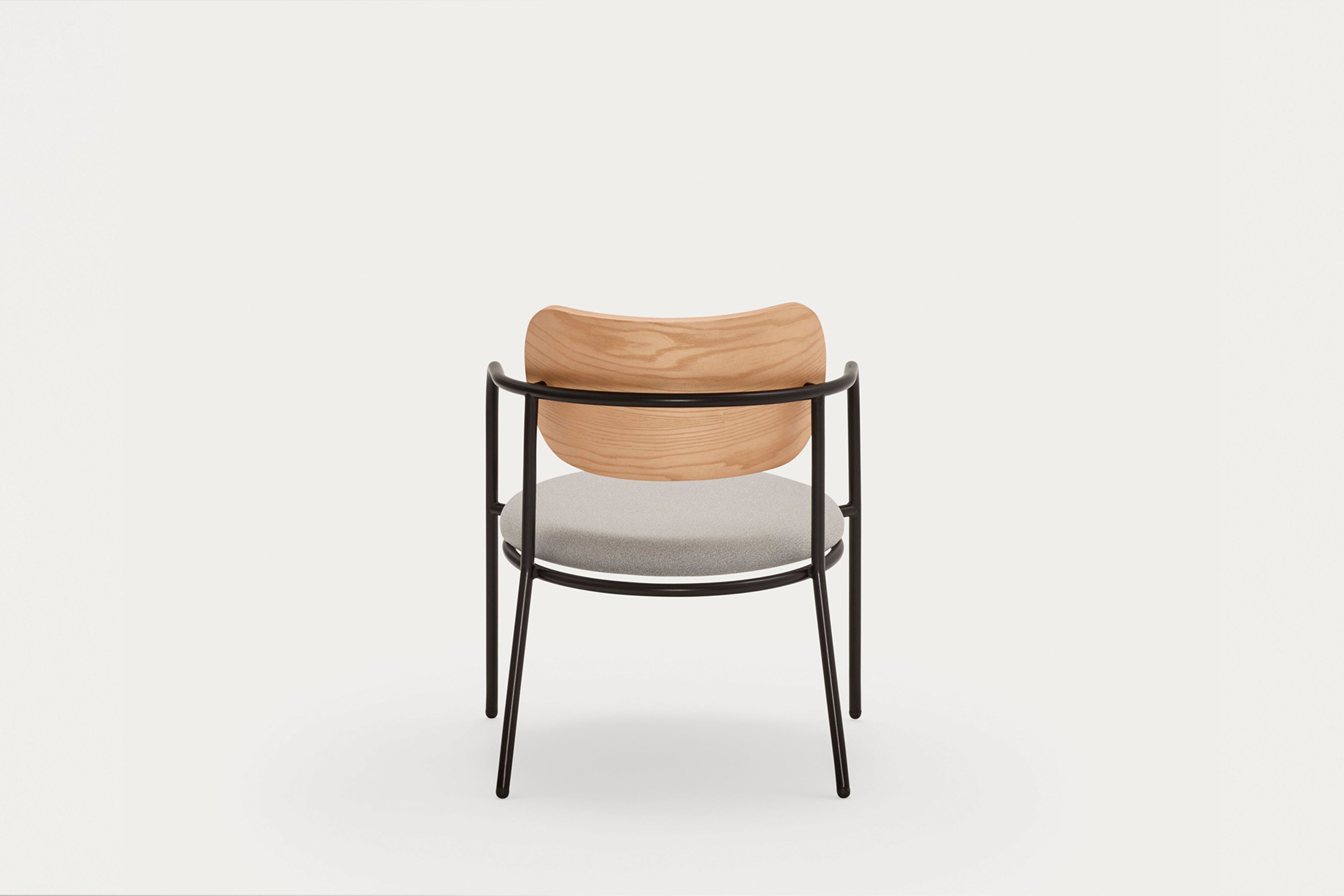 Металлическое кресло с мягким сиденьем TEULAT Eclipse ARCH-00150639 - Вид №15