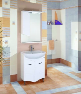 Тумба Onika ЛАЙН 60.11 с умывальником УЮТ-60 Лайн