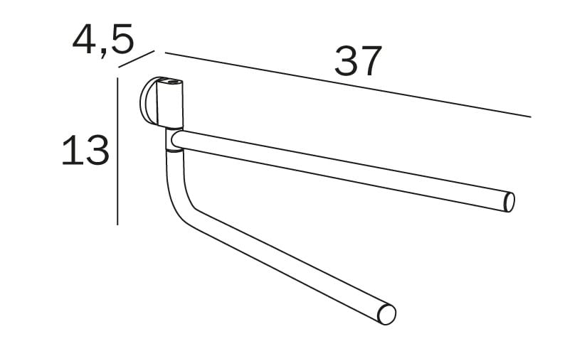 Держатель для полотенец INDA® ARCH-00092001 - Вид №1
