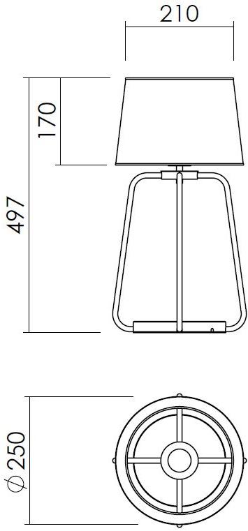 NEXO LUCE Светодиодная настольная лампа Oxen table lamp 7146d0 - Вид №5