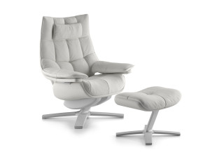 Вращающееся кресло с подставкой для ног