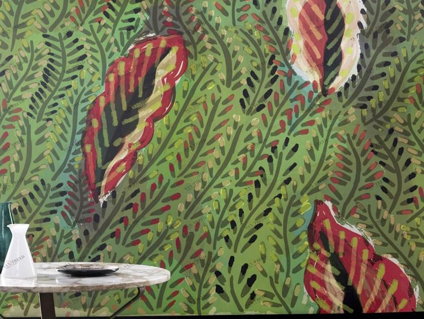 Élitis Панорамные флизелиновые обои с цветочными мотивами Flower power sun-id-1454609