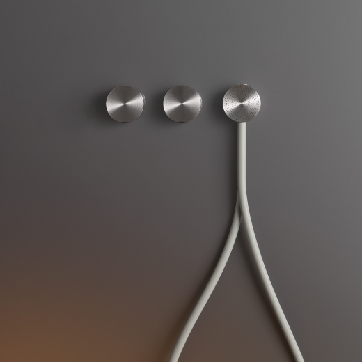 R ound ручной душ диаметр 65 мм с кронштейном и подключения воды  FRE200 CEADESIGN  - Вид №3