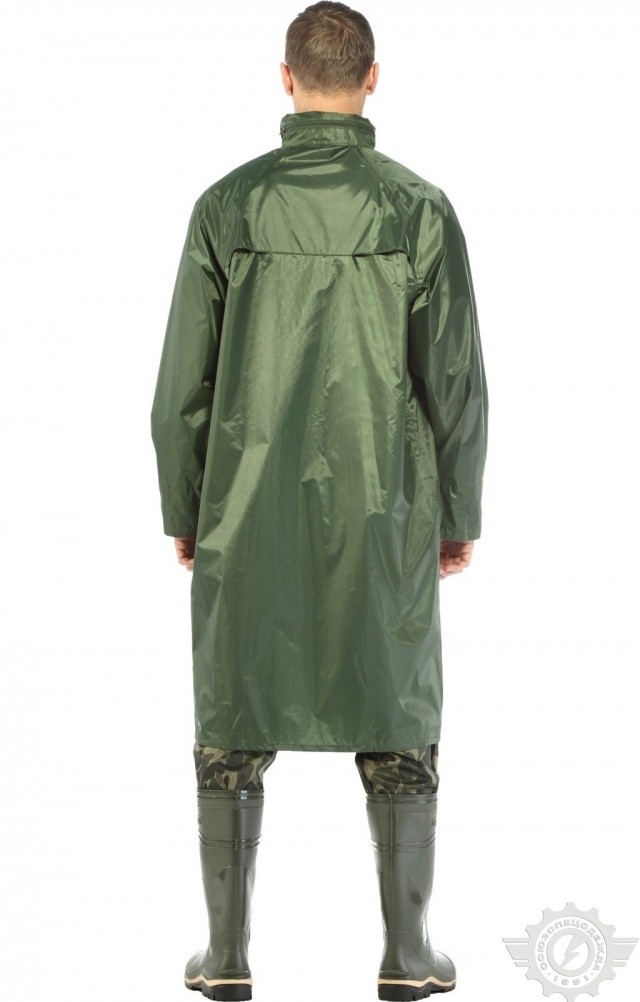 4957150 Плащ "Альбатрос ЛАЙТ" влагозащитный зеленый  Непромокаемая спецодежда  размер L  - Вид №5