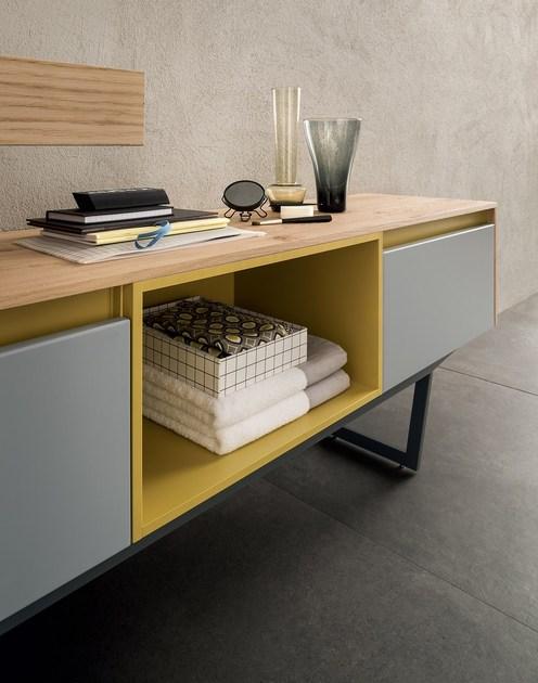 RAB Arredobagno Лаковая тумба под умывальник с ящиками Soul wood 27 - Вид №1