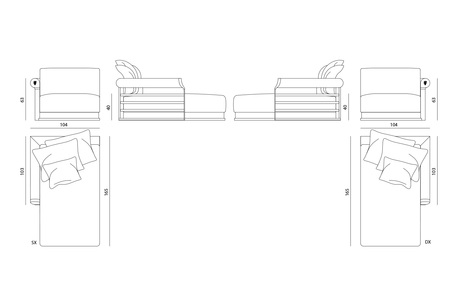 Galloway Шезлонг Visionnaire  - Вид №4