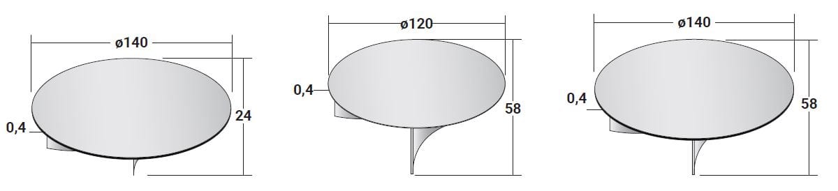 Круглый металлический журнальный столик Flou Pierre ARCH-00127357 - Вид №18