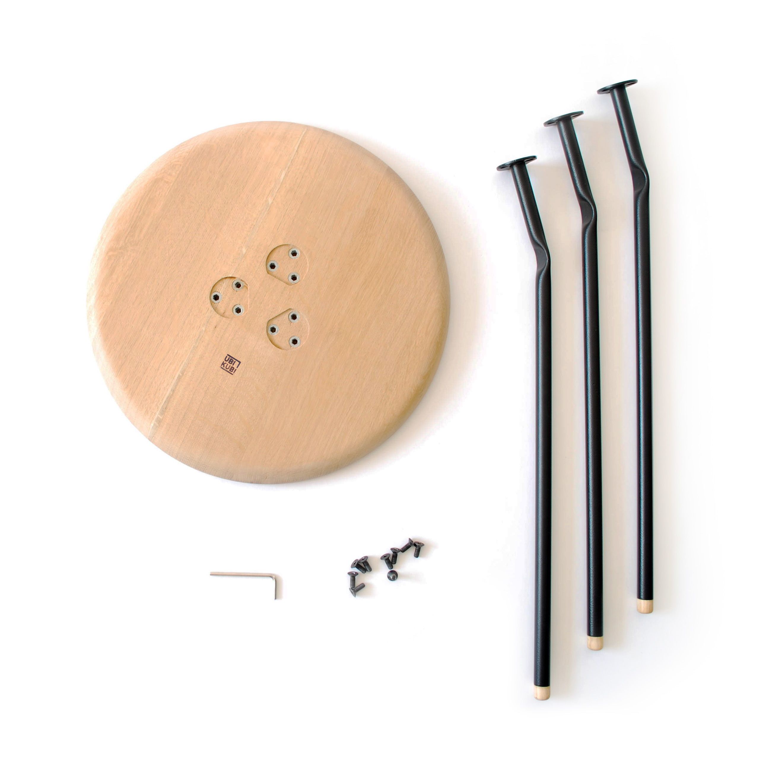 Круглый журнальный столик из дуба Askia ARCH-00122870 - Вид №2