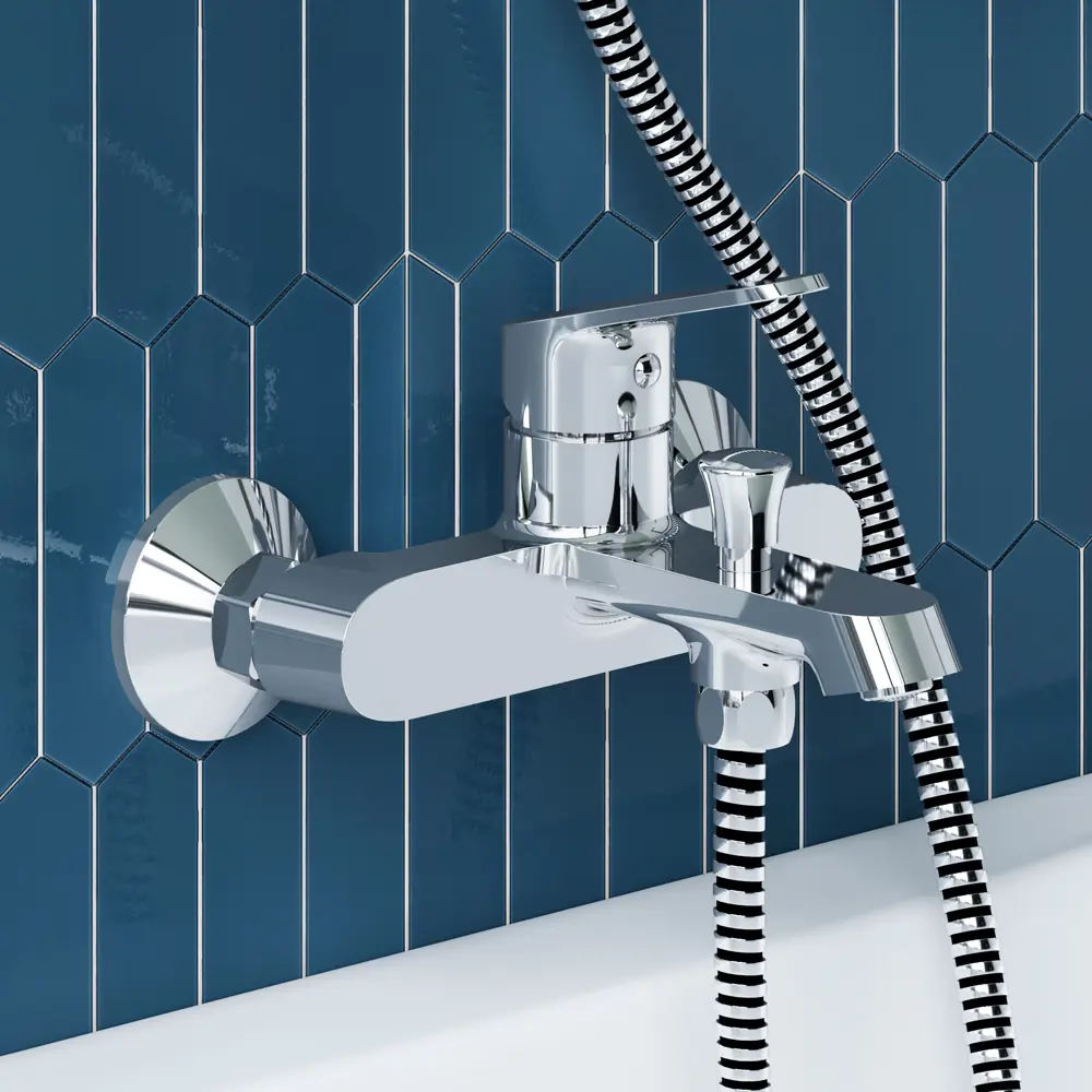 Смеситель Damixa Alder для ванны с хромированным покрытием 89345735 STLM-0987676 - Вид №2