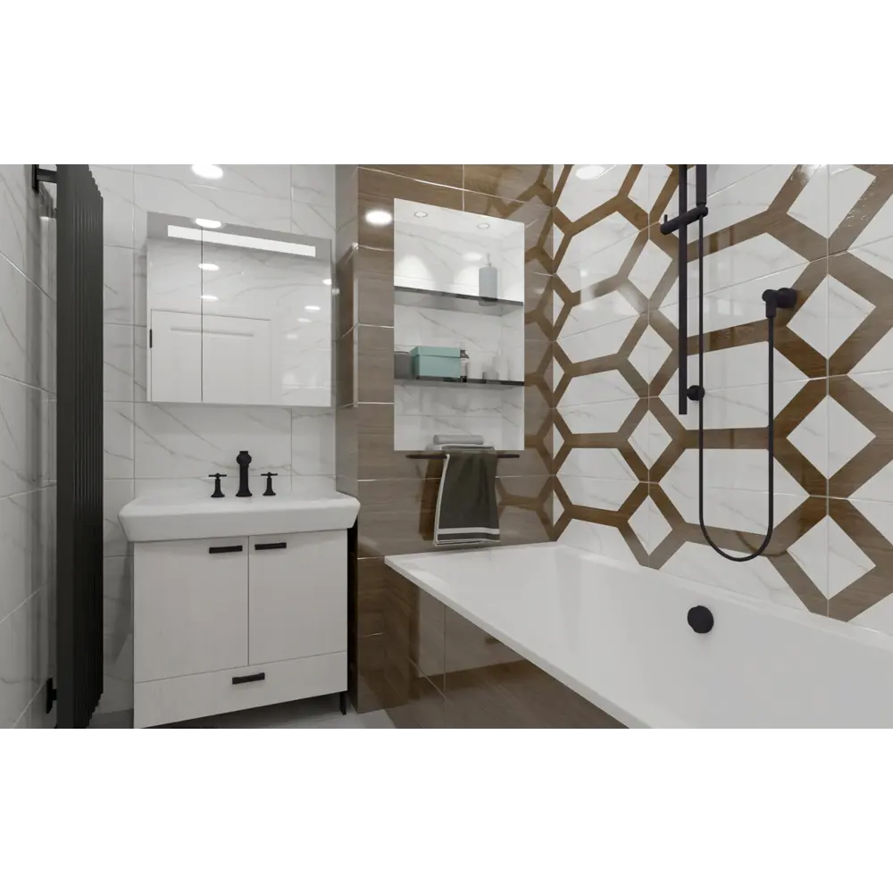 Нефрит-Керамика Луксор: настенная плитка под коричневое дерево 30x60 см 89232582 STLM-0948620 - Вид №6