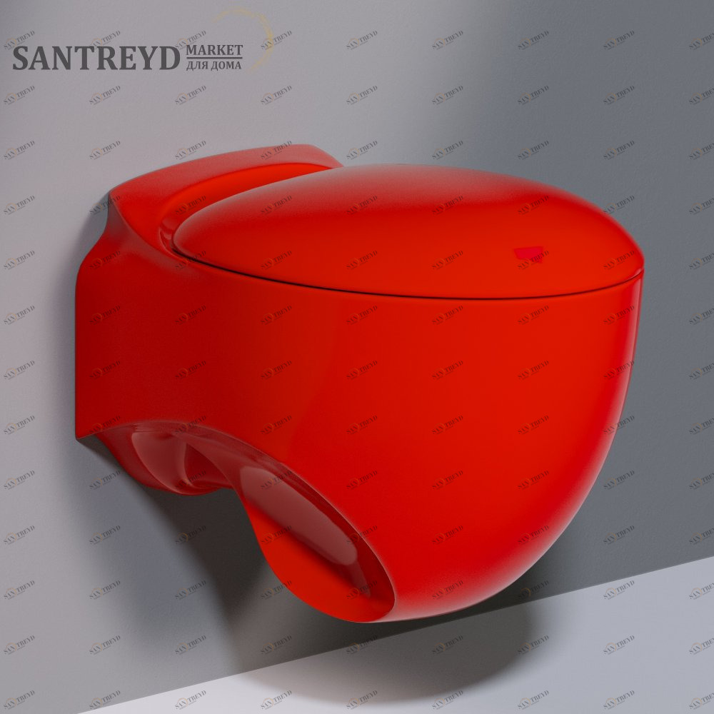 SS531T0R0V6.125 Подвесной унитаз настенный Красный A. e T. Italia ACCENT Италия AeT ITALIA