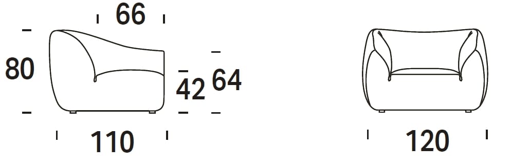 Тканевое кресло с подлокотниками Felis Softliving ARCH-00111380 - Вид №4