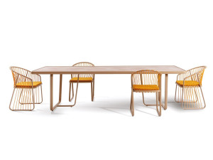 Прямоугольный садовый стол из ламината