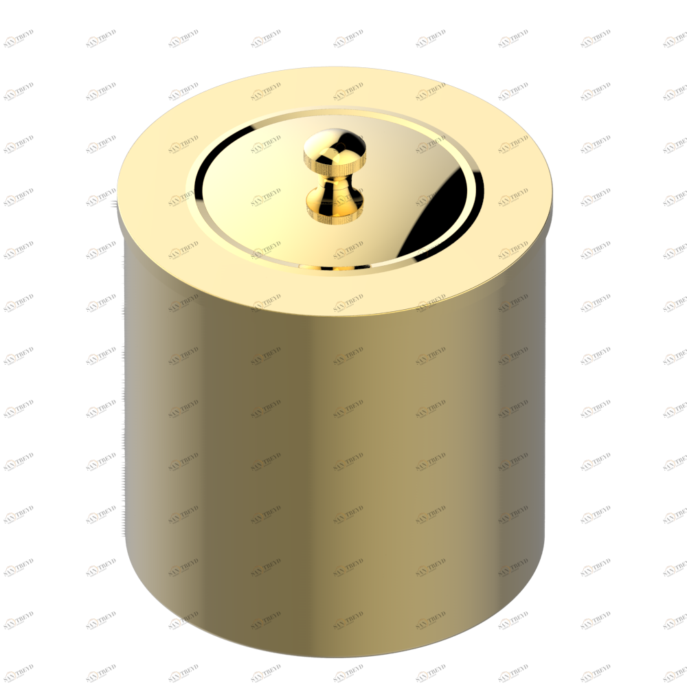 A58-712CL WASTE BASKET WITH COVER Diameter : 200 mm Thg-paris Tradition с рукоятками Покрытие PVD золотистый цвет A58-712CL CAT.F