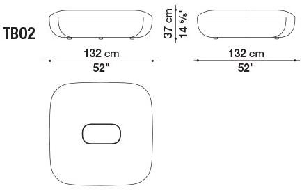 B&B Italia Outdoor Садовый пуф из ткани sun-id-1415219 - Вид №2