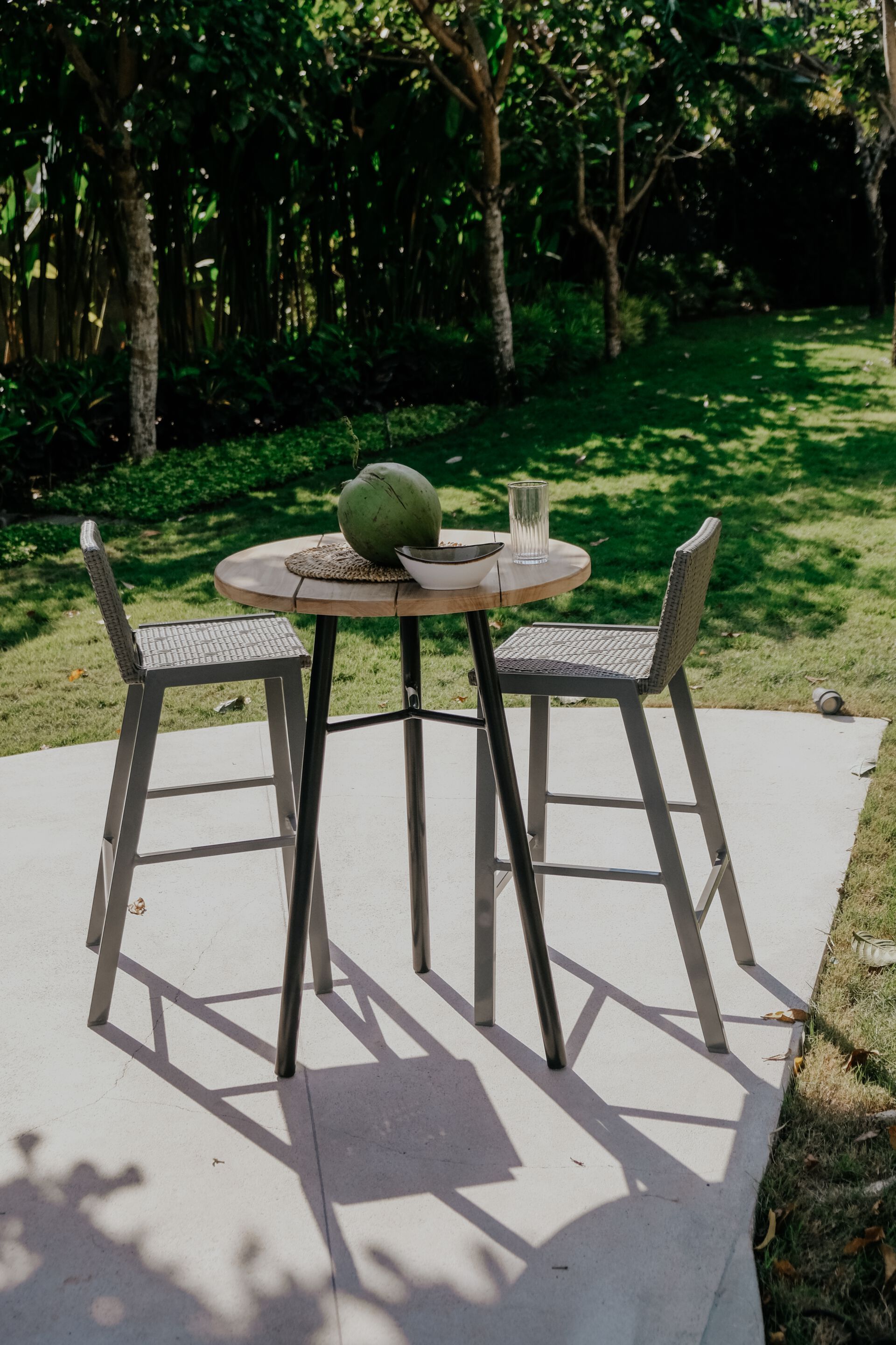 Высокий садовый стул из синтетического волокна со спинкой cbdesign Gatsby ARCH-00027960 - Вид №2