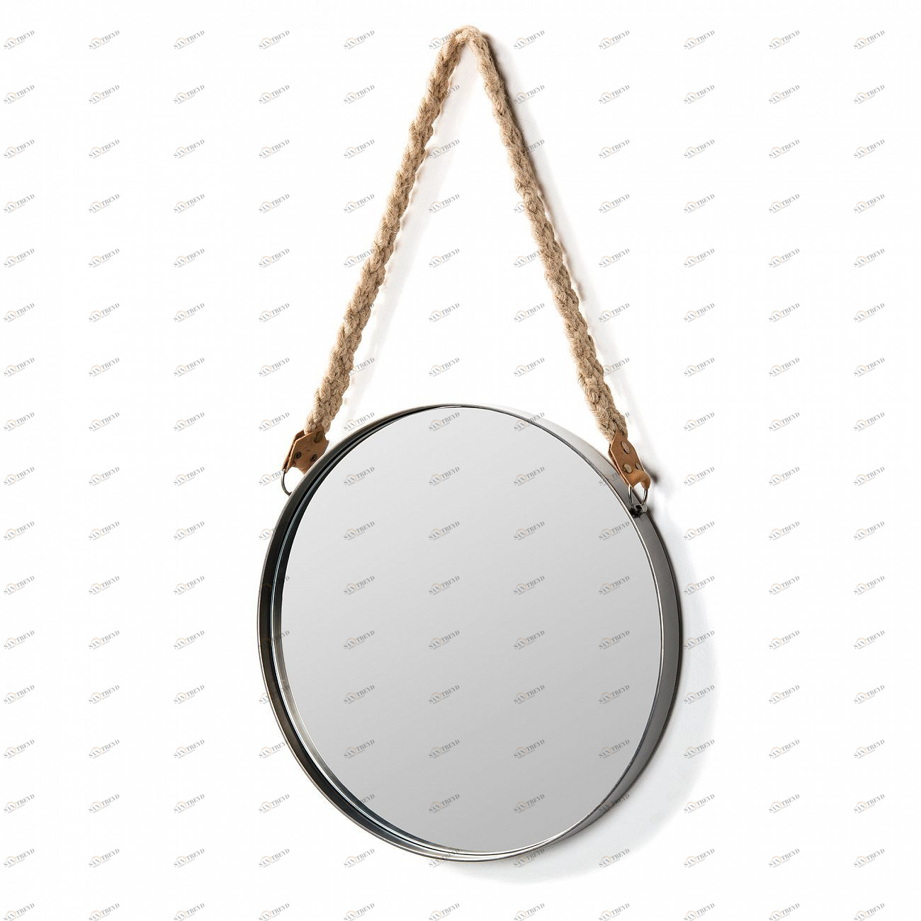 Зеркало на ремне круглое металлическое диаметр 39 см Stiel от La Forma LA FORMA STIEL 342848 Белый 