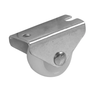 Колесо мебельное неповоротное без тормоза 25 мм до 20 кг цвет белый