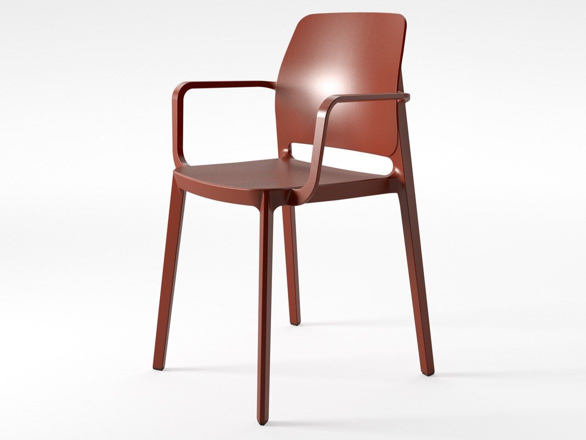 Штабелируемый стул из инженерного пластика с подлокотниками Pointhouse T!PA ARCH-00061848 - Вид №6