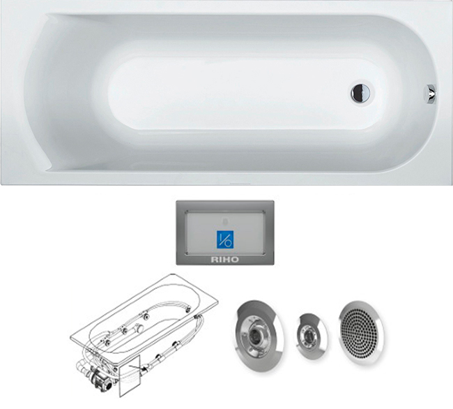 BB6400500000000_top1 Ванна Riho Miami Santreyd - Вид №2