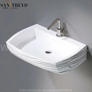 L283.410 Подвесная раковина настенная овальная A. e T. Italia SQUARE белая