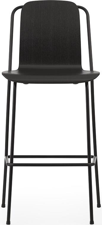 601954 Барный стул 75 см Черная сталь / черный Normann Copenhagen Studio - Вид №1