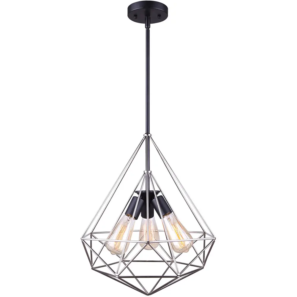 Светильник подвесной Grizel TL1178H-03BC, 3 лампы, 13 м², цвет серебристый 82810866 STLM-2001522 Toplight 
