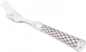 10667965 Русские самоцветы Вилка столовая Русские самоцветы, серебро 925 Серебро 925