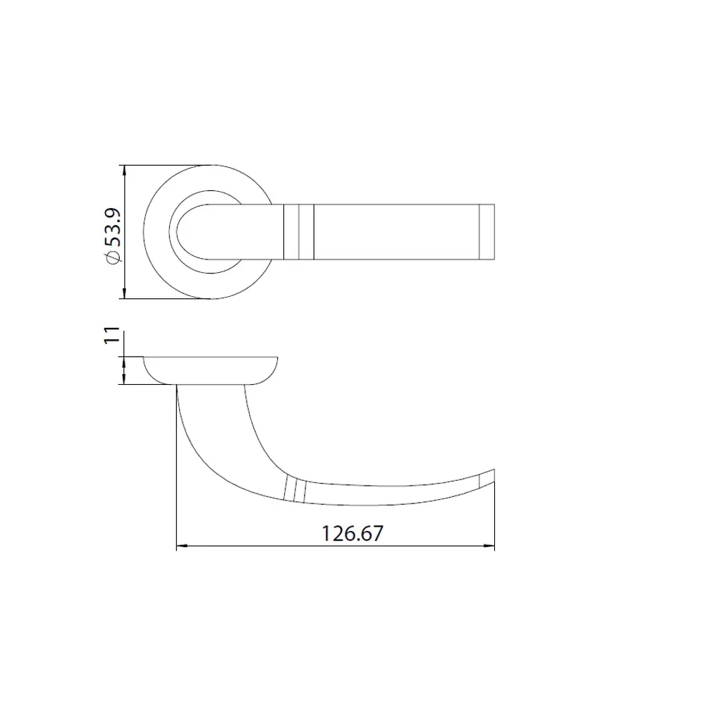 Дверные ручки Edson EDS-6H-R1 в стильном никелевом исполнении 85168523 STLM-0059337 - Вид №4