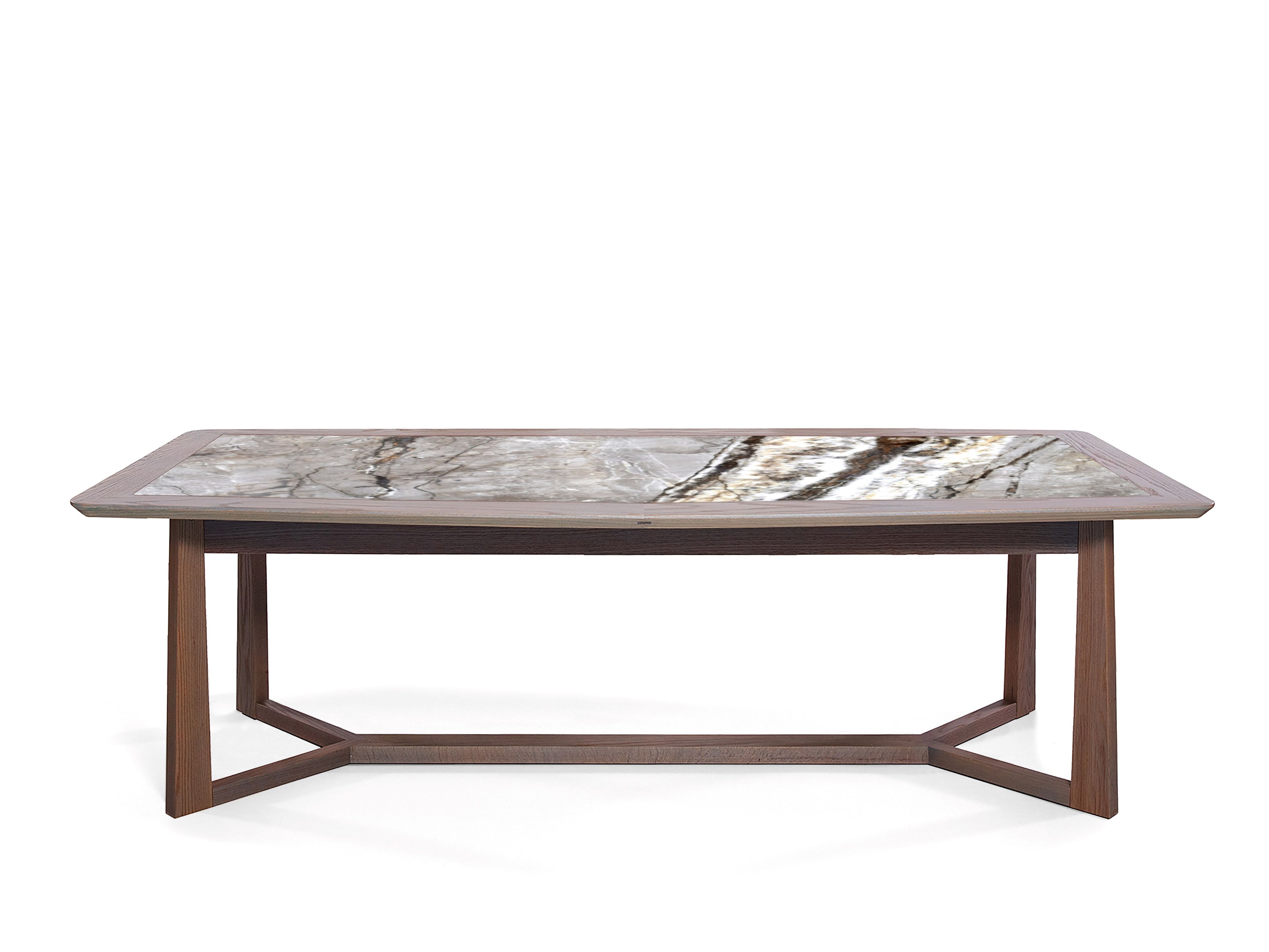 Деревянный прямоугольный обеденный стол с мраморной столешницей ABLE CHARISSA ARCH-00135363