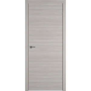 Комплект двери Канзас глухая 60x200 см ПВХ цвет дуб европейский серый с добором 100 мм 89430016 STLM-2116852