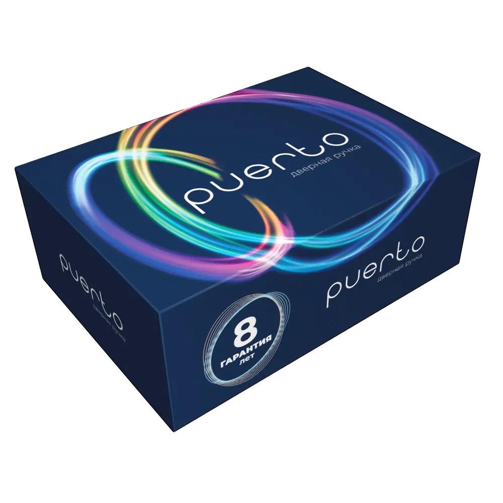 Дверные ручки Тирамису INAL 524-03 MSW, без запирания, цвет супер матовый белый PUERTO STLM-2163452 - Вид №1