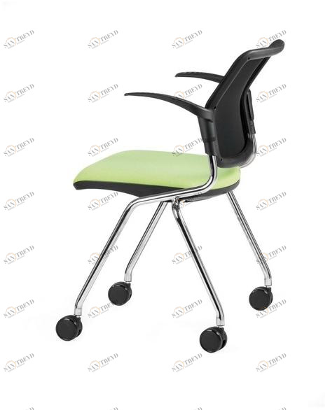 TALIN Стул из мягкой ткани с подлокотниками на колесиках Nesting sun-id-1418628