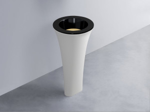 AMLA45-N+AMPILT-CN+AMCOLT-BL Раковина Amedeo Tondo отдельностоящая cielo Enjoy + Amedeo