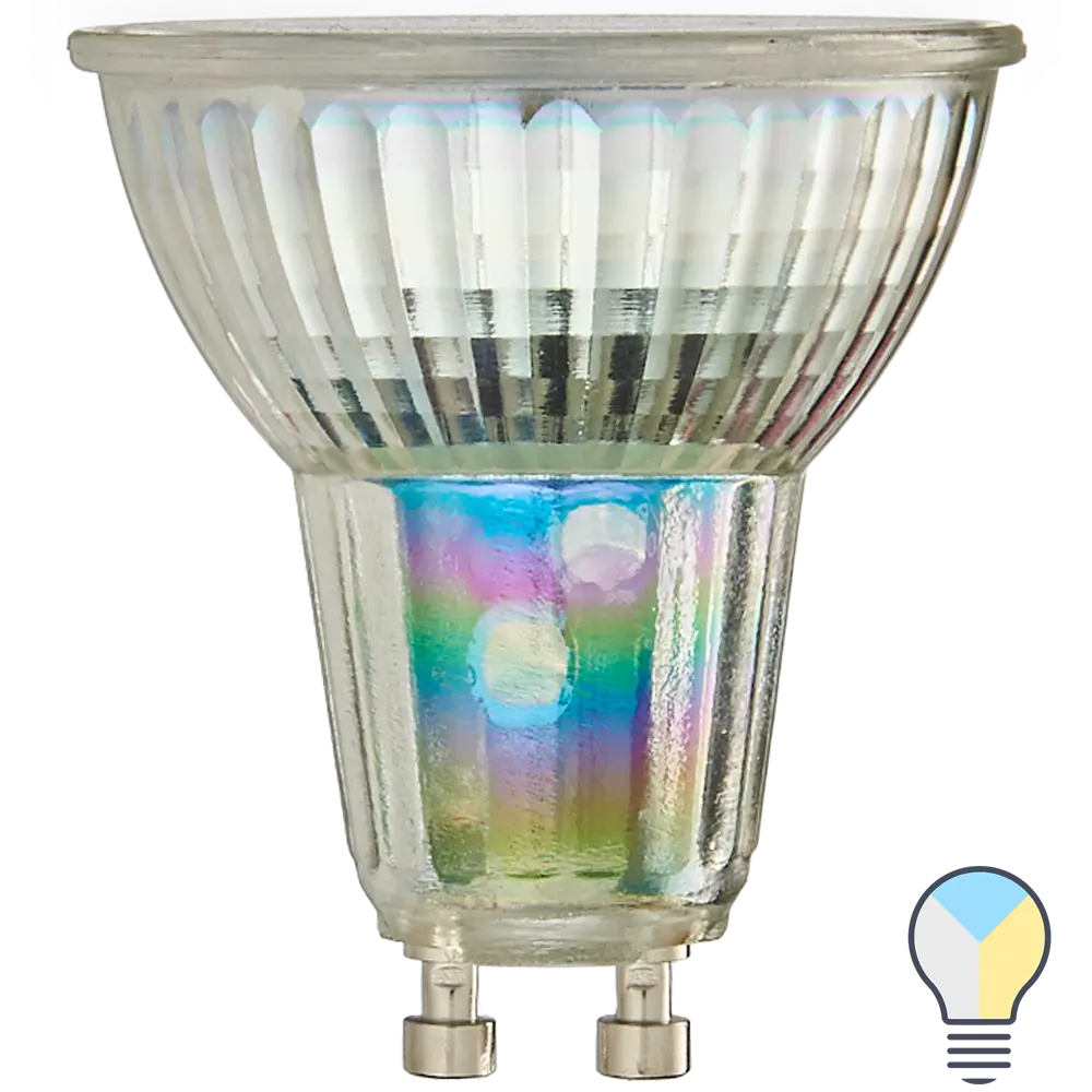 Лампа умная светодиодная Wi-Fi Osram Smart Plus GU10 220-240 В 5 Вт спот матовая 350 лм изменение оттенков белого 89143913 STLM-2043882 LEDVANCE 