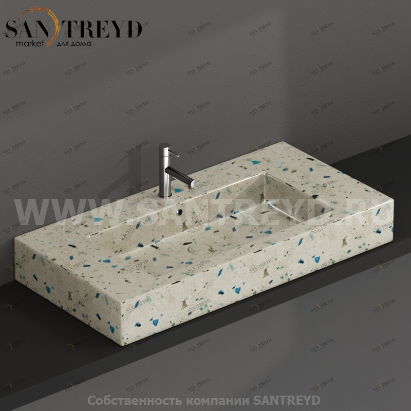 IN101AGB Подвесная раковина настенная прямоугольная Ceramica Globo  белая 