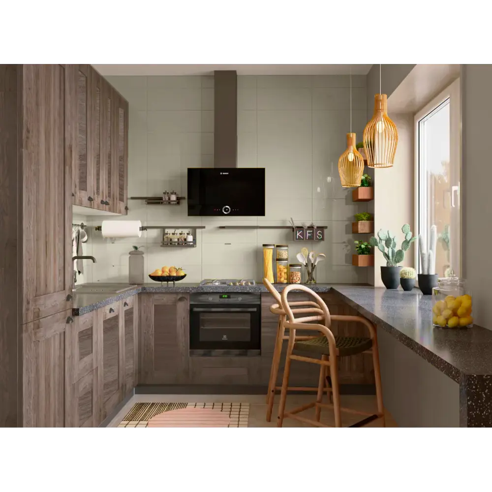 Фасад кухонный DELINIA ID Рошаль 44.7×76.5 см в цвете тёмное дерево 86881119 STLM-0874361 - Вид №10