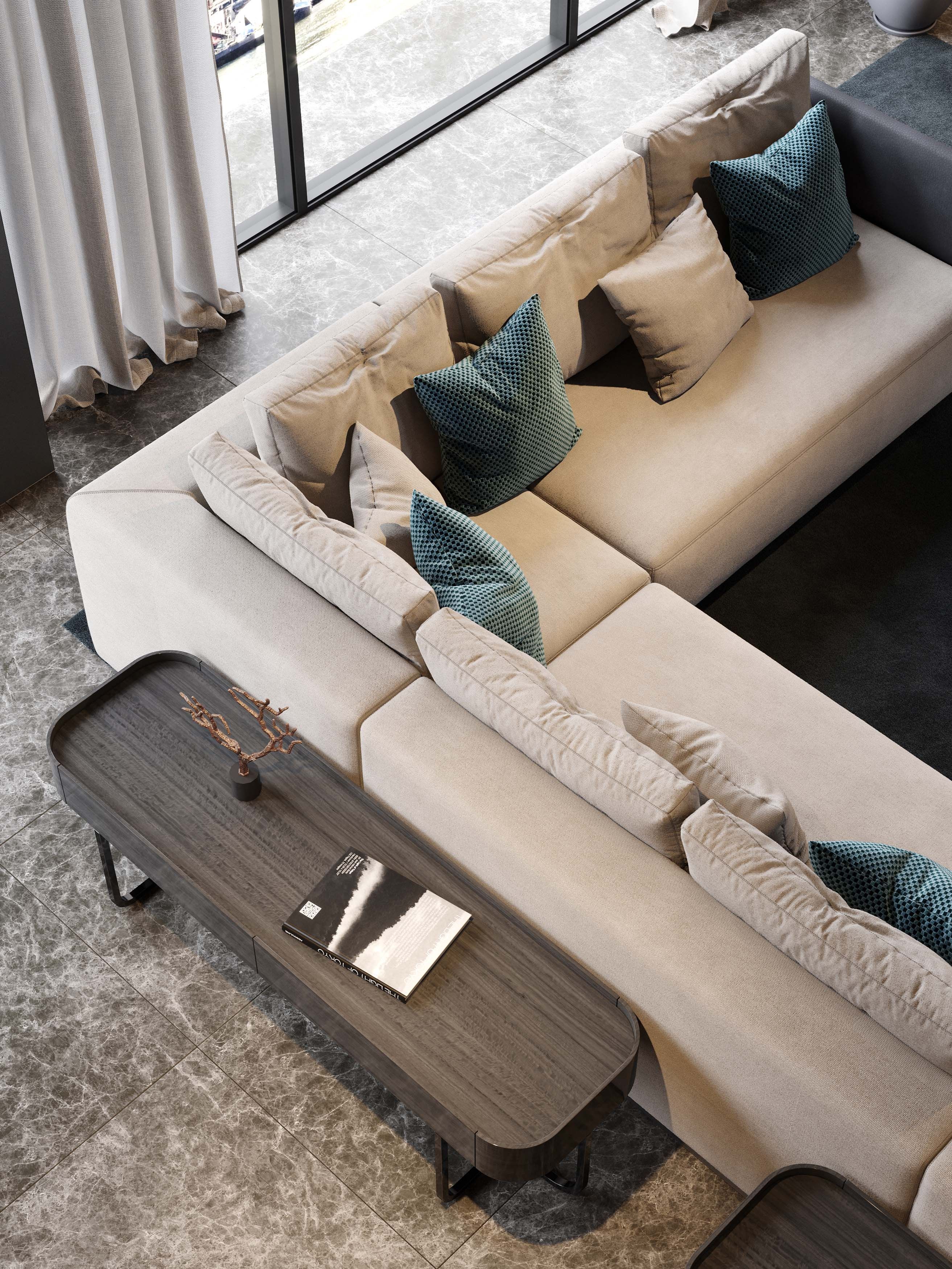 Прямоугольная консоль из шпона с ящиками Stylish Club His &amp ARCH-00129342 - Вид №7