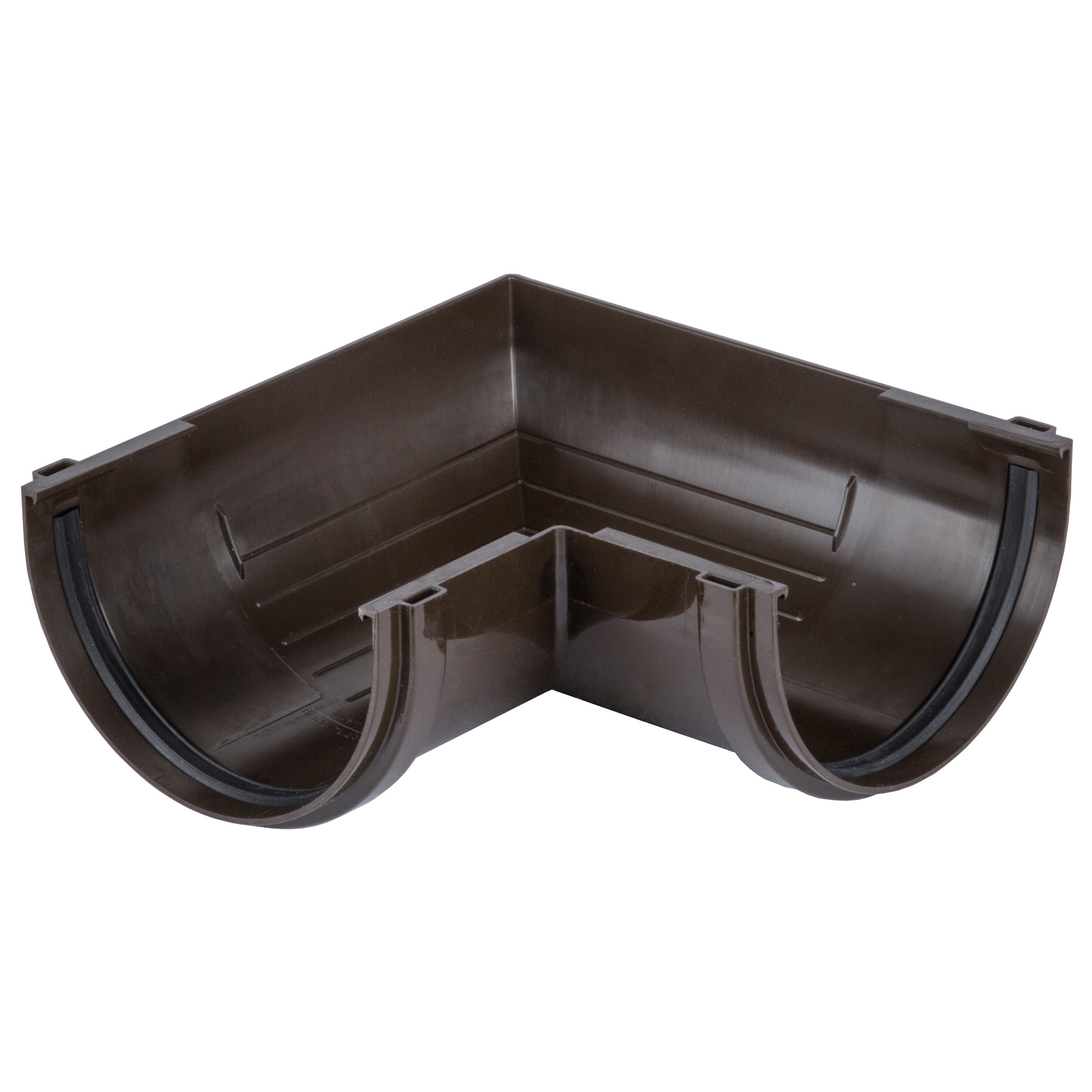 81930148 Угол желоба Dacha 120 мм 90 градусов коричневый STLM-0014106 DÖCKE 