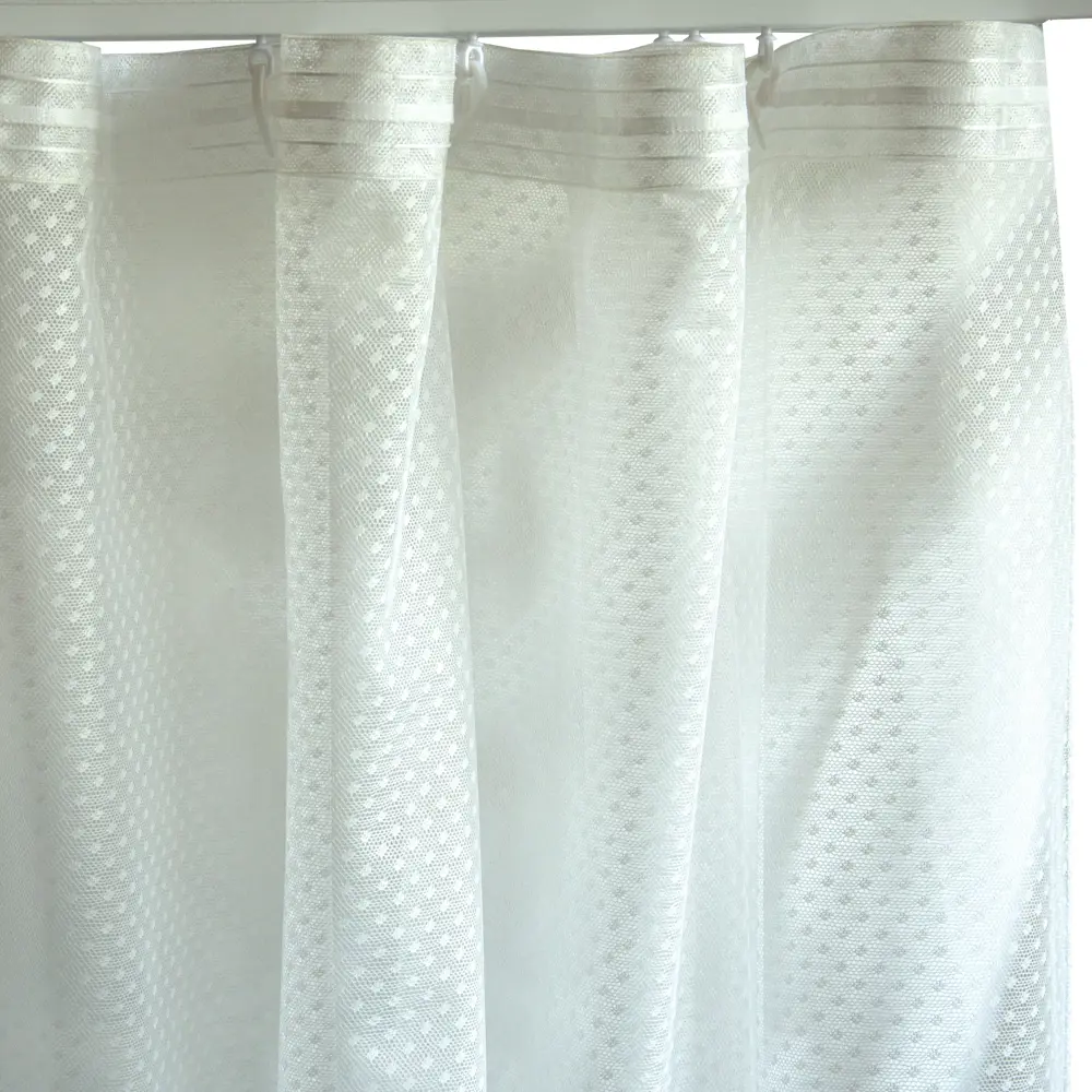 SEASONS Тюль «Горошек» на ленте 300×260 см кремовый 88948039 STLM-1021294 - Вид №2