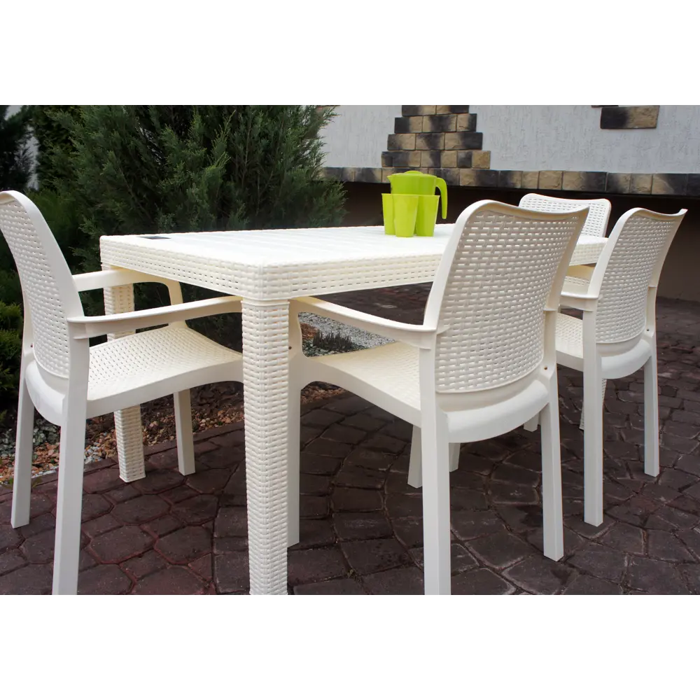 Стул Inreen Rattan 50.6х58х83.3 см пластик бежевый 84347955 STLM-2187209 INGREEN - Вид №5