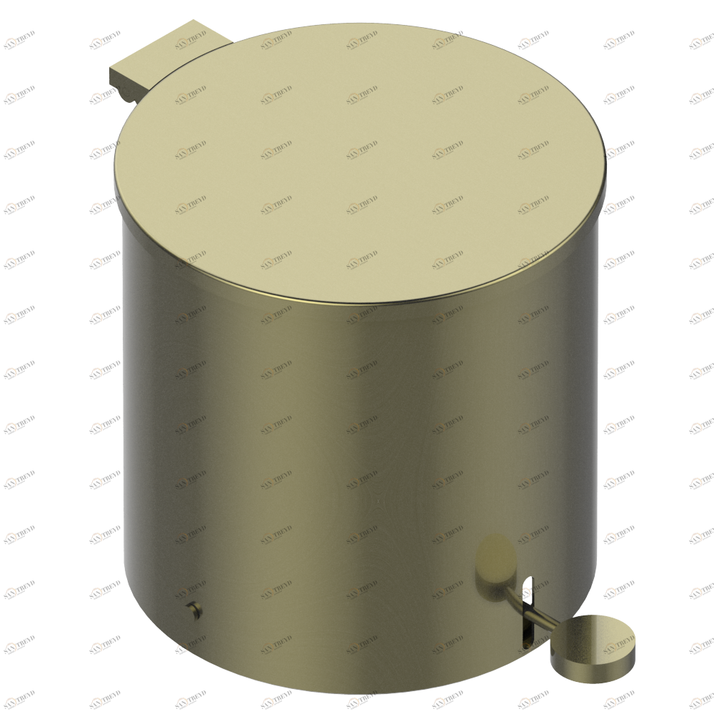 G00-710CL Ведро для мусора с педалью и крышкой, диаметр : 200 мм, высота 205 мм Thg-paris прочие артикулы THG Бронза G00-710CL CAT.D